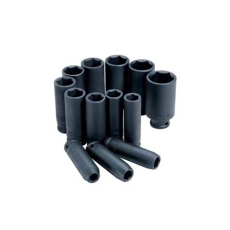 Atd Tools ATD 13-Piece 1/2-inch Drive 6 Point SAE Deep Impact Socket Set 4401